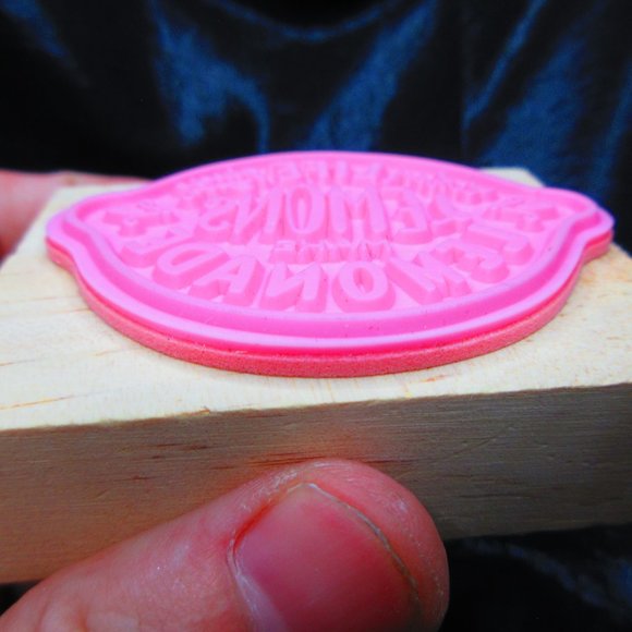 When Life Gives You Lemons Wood Mounted Stamp 2.25" X 3" - Picture 3 of 3